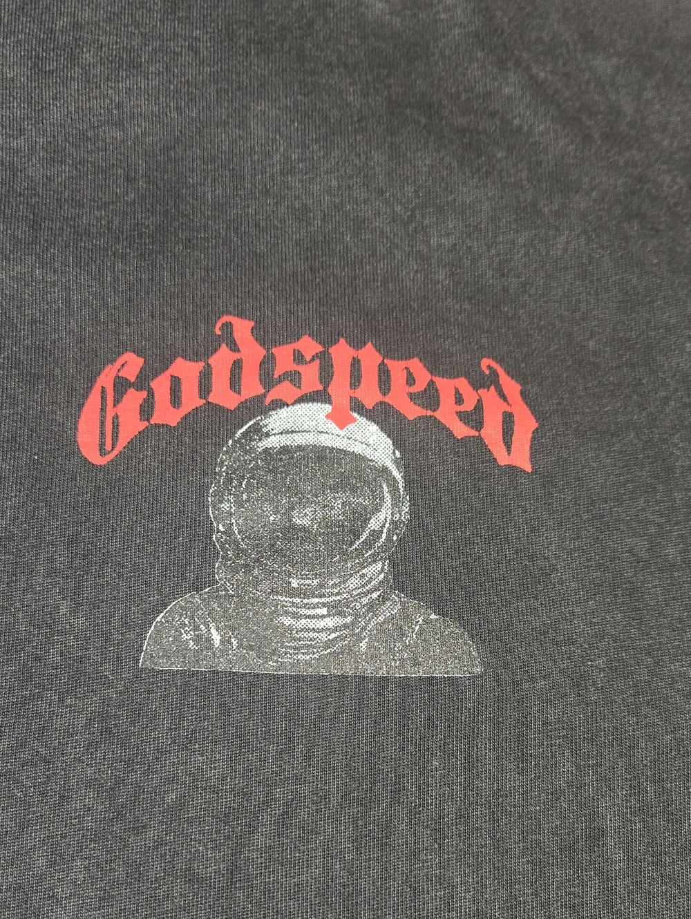Godspeed Graphic Tee with Astronaut Print